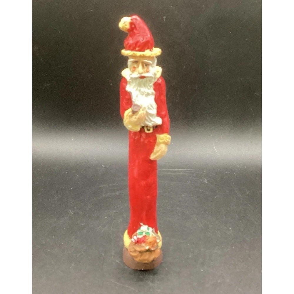 Vintage Antique Style Santa - Hand painted PolyStone 1994 Collection 7" With BOX